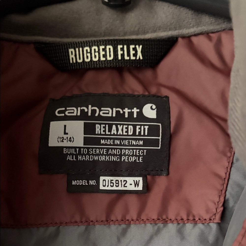 Carhartt dark purple Quilted Jacket - Picture 4 of 4